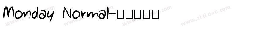 Monday Normal字体转换